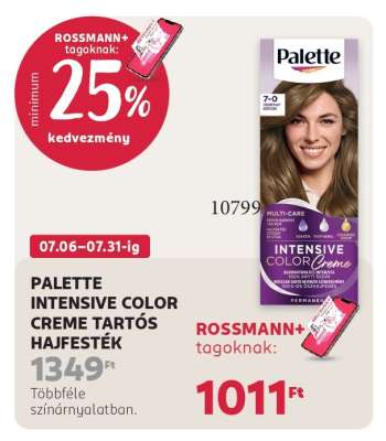 PALETTE INTENSIVE COLOR CREME TARTÓS HAJFESTÉK