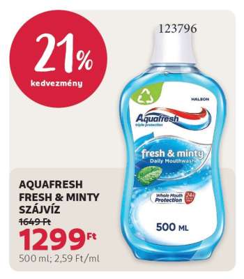 Aquafresh Fresh&Minty szájvíz
