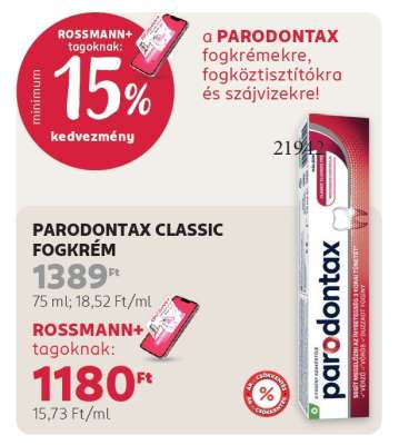 PARODONTAX CLASSIC FOGKRÉM