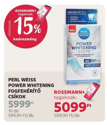 PERL WEISS POWER WHITENING FOGFEHÉRÍTŐ CSÍKOK