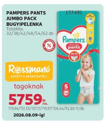 PAMPERS PANTS JUMBO PACK BUGYIPELENKA