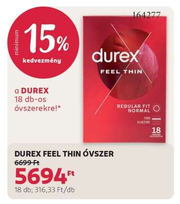 DUREX FEEL THIN ÓVSZER