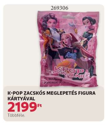 K-POP ZACSKÓS MEGLEPETÉS FIGURA KÁRTYÁVAL