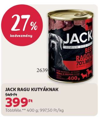 JACK RAGU KUTYÁKNAK