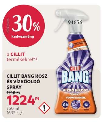 CILLIT BANG KOSZ- ÉS VÍZKŐOLDÓ SPRAY