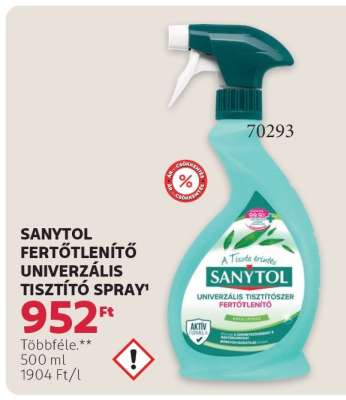 SANYTOL FERTŐTLENÍTŐ UNIVERZÁLIS TISZTÍTÓ SPRAY
