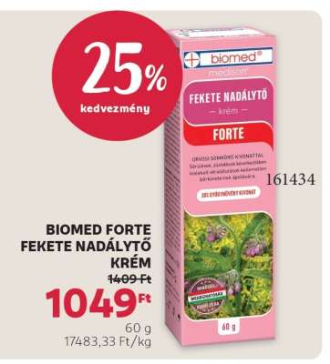 BIOMED FORTE FEKETE NADÁLYTÓ KRÉM