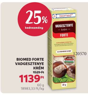 BIOMED FORTE VADGESZTENYE KRÉM