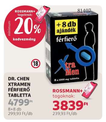 DR. CHEN XTRAMEN FÉRFIERŐ TABLETTA