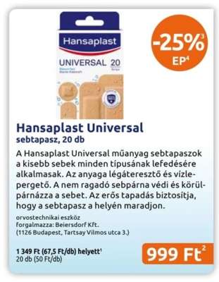 Hansaplast Universal