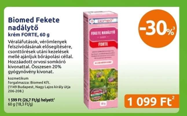 Biomed Fekete nadálytő