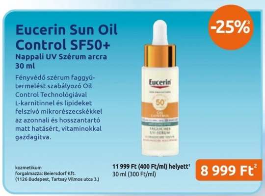 Eucerin Sun Oil Control SF50+