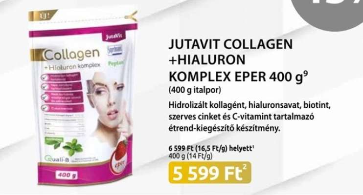 JUTAVIT COLLAGEN +HIALURON KOMPLEX EPER 400 g