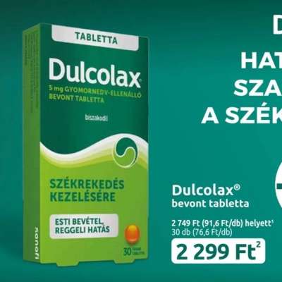 Dulcolax bevont tabletta