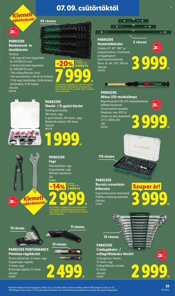 Lidl akciós újságok - 2026.07.09 - 2026.07.15. Oldal 29