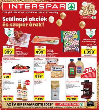 Újság INTERSPAR - 2026.07.09 - 2026.07.15.