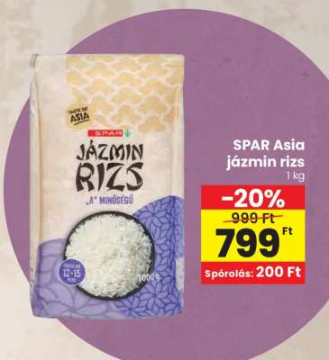 SPAR Asia jázmin rizs
