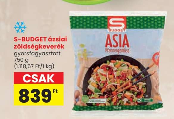S-BUDGET ázsiai zöldségkeverék