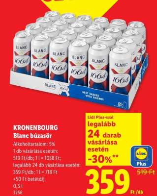 KRONENBOURG Blanc búzasör*