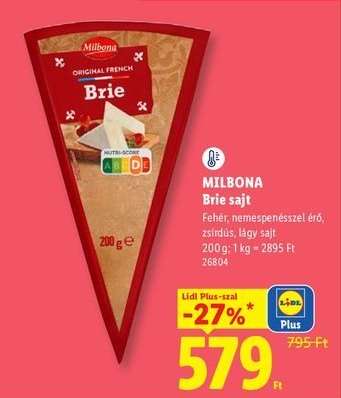 Milbona Brie sajt