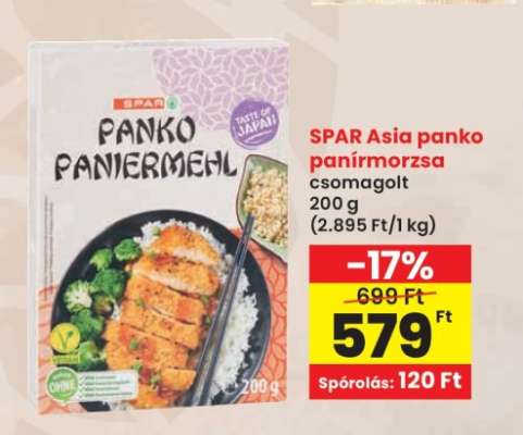 SPAR Asia panko panírmorzsa