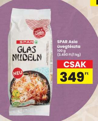 SPAR Asia üvegtészta