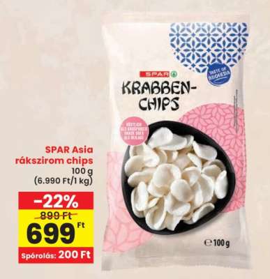 SPAR Asia rákszirom chips