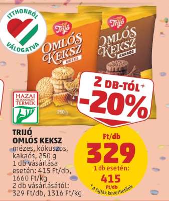 Trijó Omlós Keksz