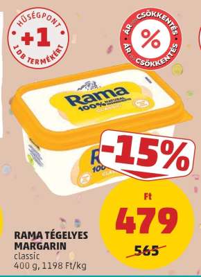 RAMA TÉGELYES MARGARIN
