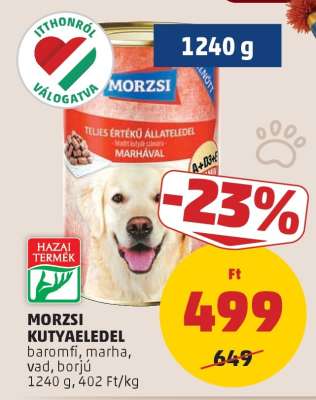MORZSI KUTYAELEDEL