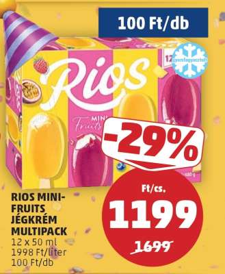 RIOS MINI-FRUITS JÉGKRÉM MULTIPACK