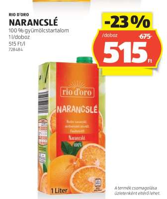 RIO D'ORO Narancslé