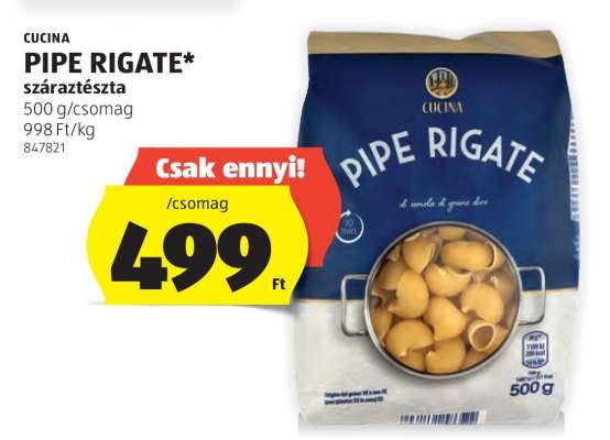 CUCINA PIPE RIGATE