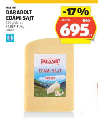 Milsani Darabolt Edámi Sajt