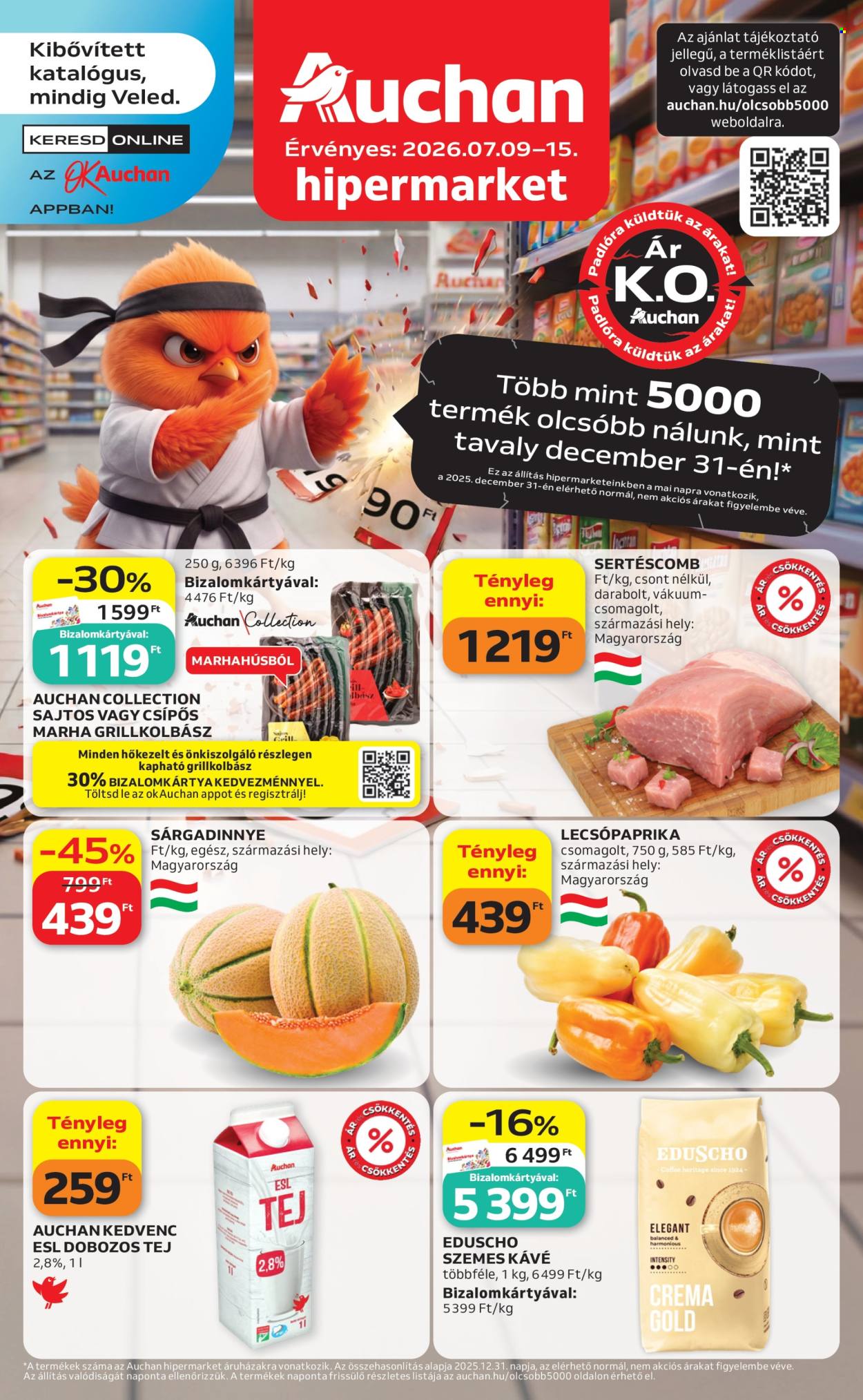 Auchan akciós újságok - 2026.07.09 - 2026.07.15. Oldal 1