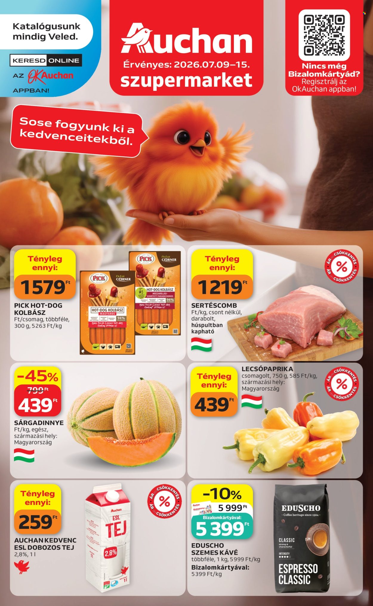 Auchan akciós újságok - 2026.07.09 - 2026.07.15. Oldal 1