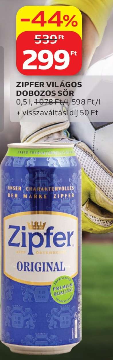 ZIPFER VILÁGOS DOBOZOS SÖR