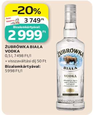 ZUBROWKA Biala vodka*
