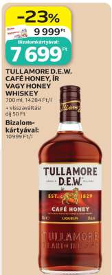 TULLAMORE D.E.W. CAFÉ HONEY, ÍR VAGY HONEY WHISKEY