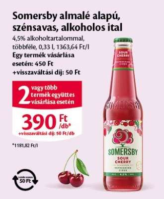 Somersby almale alapú szénsavas, alkoholos ital