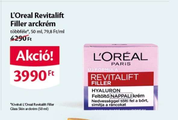 L'Oreal Revitalift Filler arckrém