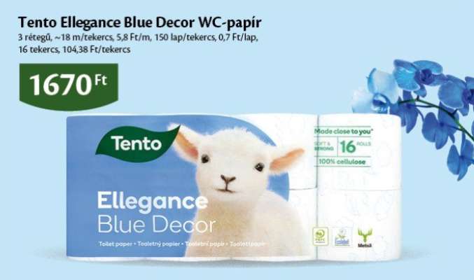 Tento Ellegance Blue Decor WC-papír
