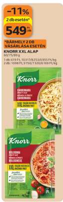 KNORR XXL ALAP