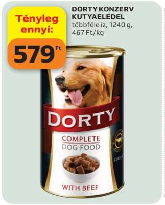 DORTY KONZERV KUTYAELEDEL