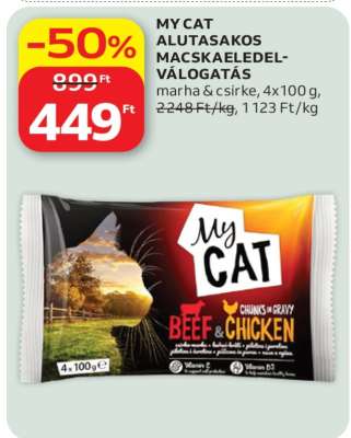 MY CAT ALUTASAKOS MACSKAELEDEL-VÁLOGATÁS