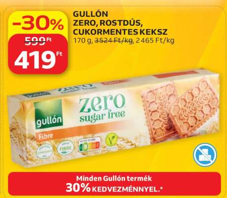 Gullón Zero, Rostdús, Cukormentes Keksz