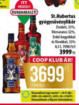 St. Hubertus gyógynövénylikőr