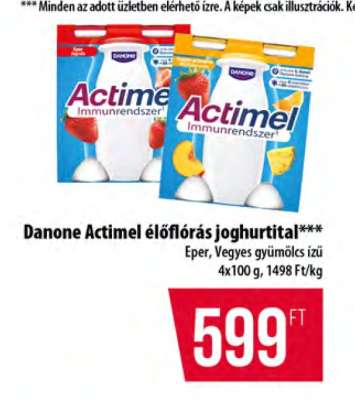 Danone Actimel élőflórás joghurtital
