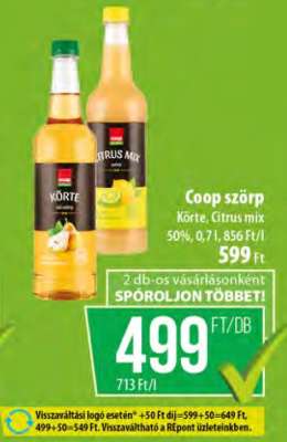 Coop szörp