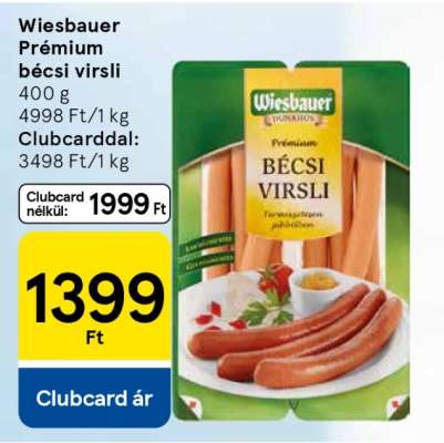 Wiesbauer Prémium bécsi virsli